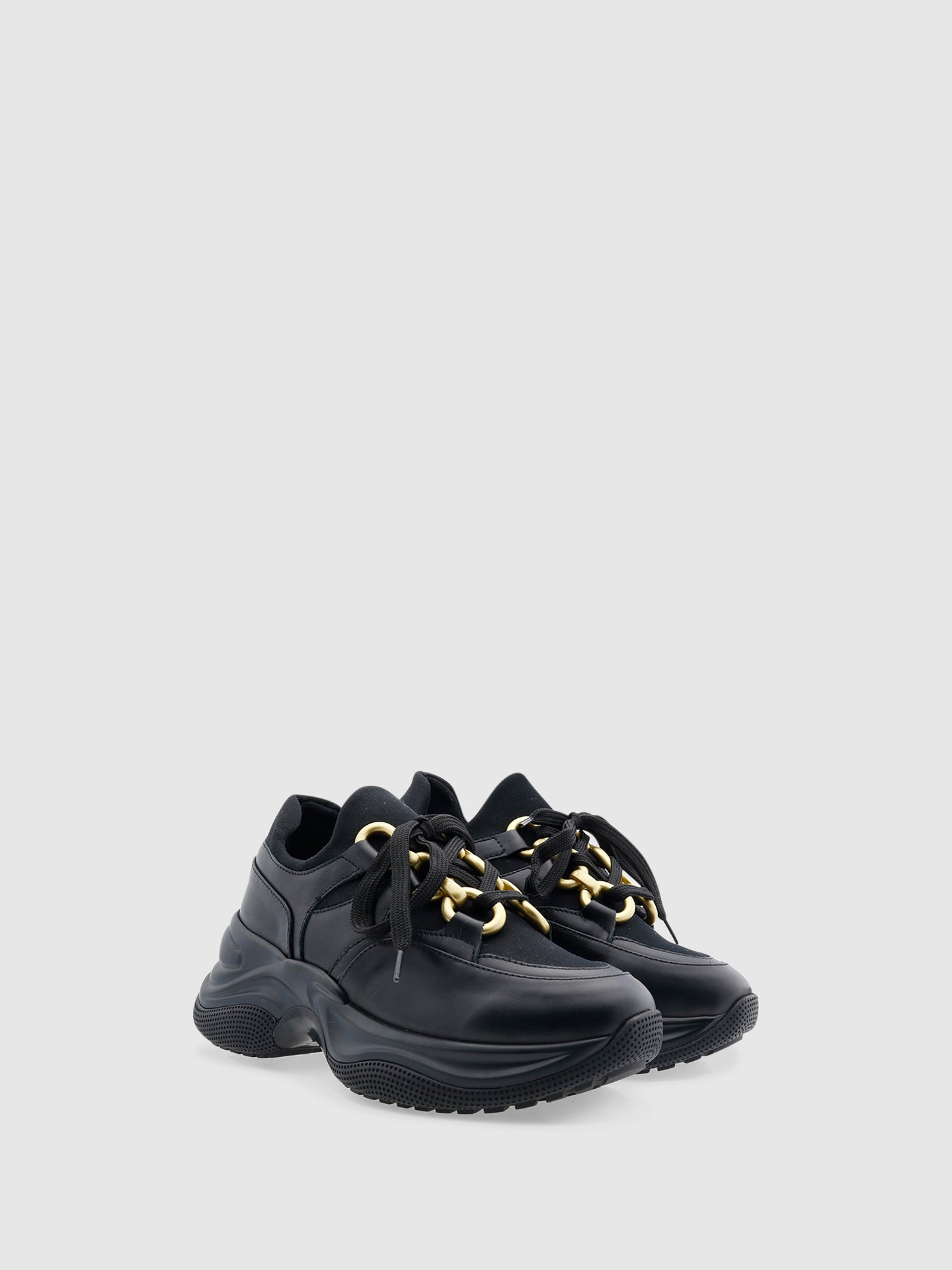 PARODI SHOES Ténis com Atacadores em Preto